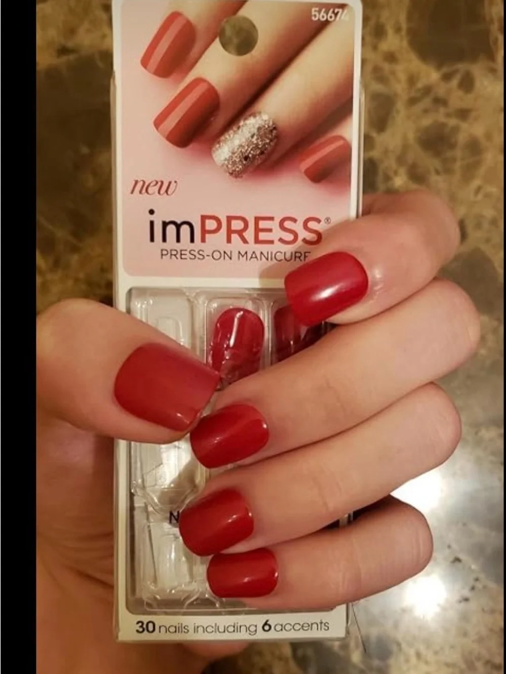 Set of 2 Nail Press-On Packaging